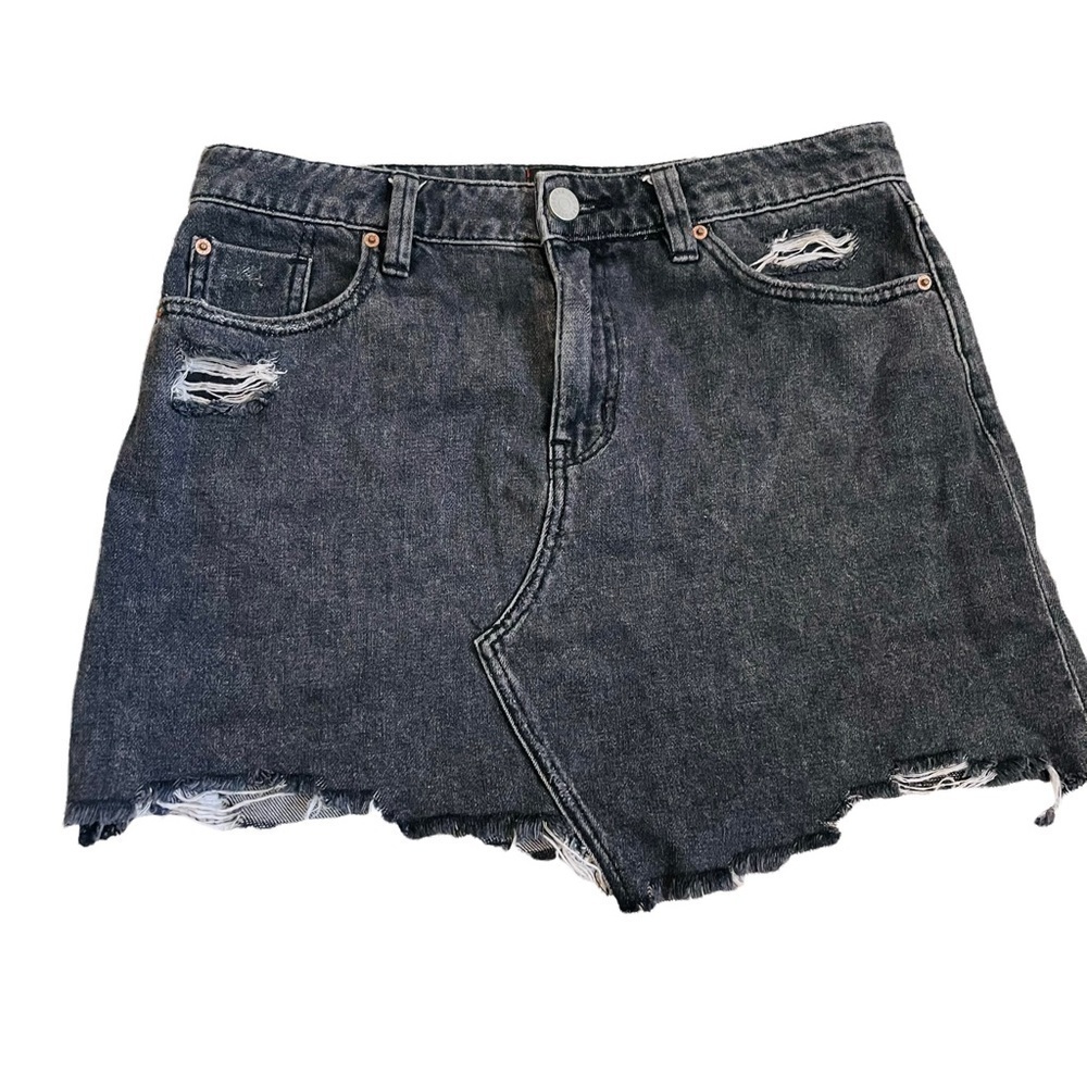 Bdg black distressed mini skirt - Picture 4 of 10